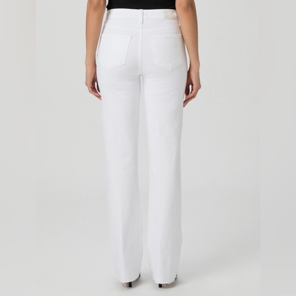 PAIGE White Flare Wide Leg Denim - Picture 4 of 13
